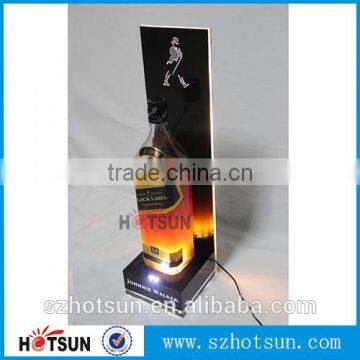 wholesale clear Acrylic LED lighting e cigarette bottle display supplier