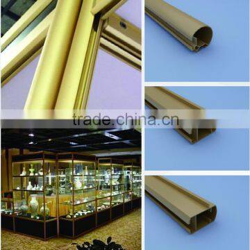 Nice jewelry display showcase profile jewelry store showcase aluminium profile for showcase