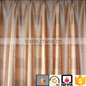 100% polyester permanent fire retardant fabric for curtain