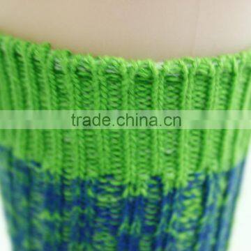 Green Free Knitting Sports Socks