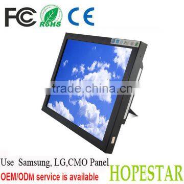 High Quality VGA POS Resistive15 Inch Touch Screen Metal Case LCD Monitor