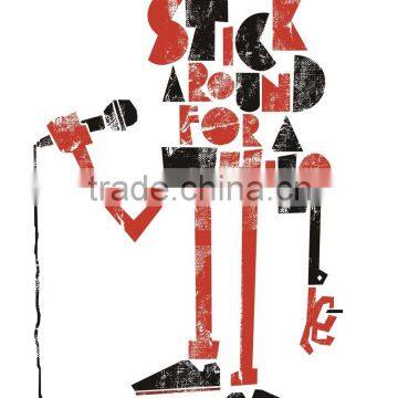 Abstract robot gallery wrap canvas art