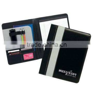 Promotion gift leather portfolio, notebook folder, business organizer