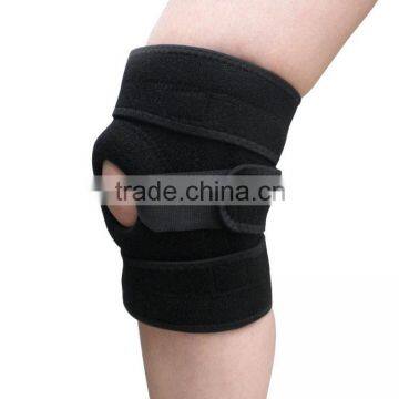 Polyester Black Red Knee Cap Outdoor Sports Kneepad Running Knee Support with springs For Unisex Factory Price