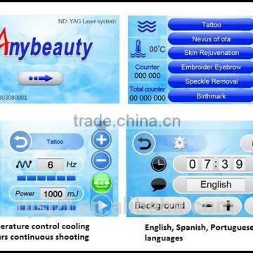 F12 Q Switched Nd Yag Laser 1 HZ Tattoo Removal And Pigmented Lesions Machine 1000W
