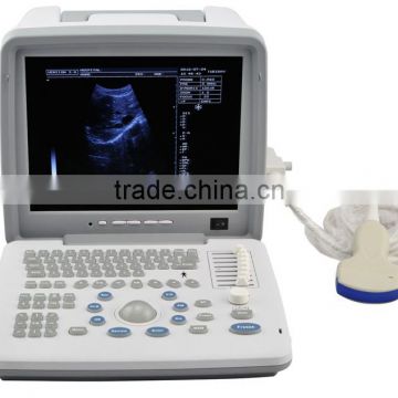 CE guaranteed Convex probe ultrasound scanner for vet animal 12 inch portable ultrasound machine