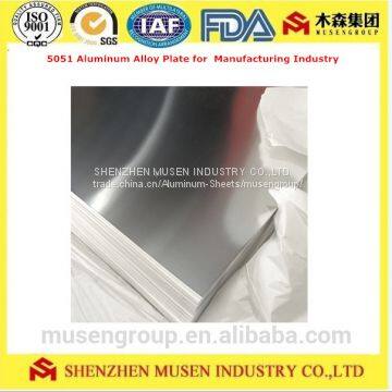 5051 Aluminum Alloy Plate for Manufacturing Industry