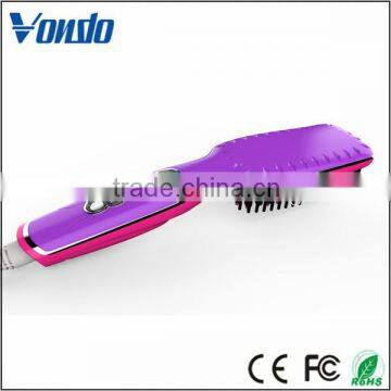 2017 latest inventions hair straightening brush professional