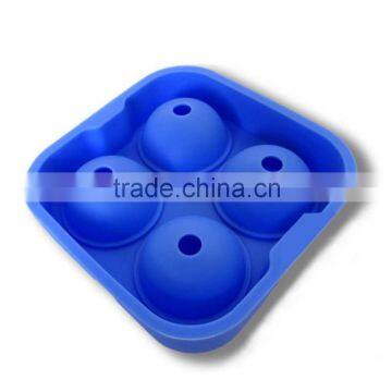 Hot Selling 4 Grids Ice Cooler Ball Maker Custom Silicone Ice Mold photo-5