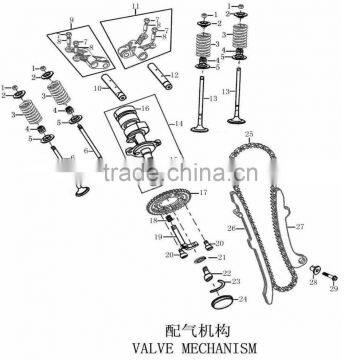 Zongshen engine parts Valve mechanism