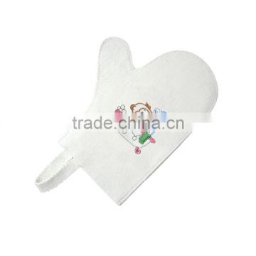 100% Wool Felt Sauna Mittens