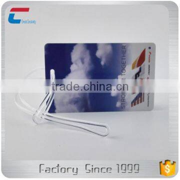 Custom Water Resistant Plastic Pvc Plain Luggage Tag Printer photo-5