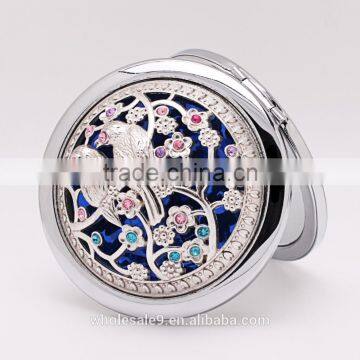 Metal Hollow Out Folding Pocket Mirror photo-3