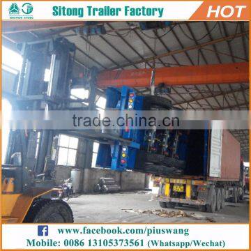Durable 20ft 40ft Container Transport Semi Trailer 30 Ton Low Flatbed Semi Trailer photo-2