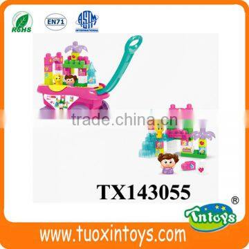 Plastic Building Block Fruit & Vegetable Market (30pcs) Intelligent Toys With Trolley photo-4