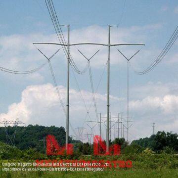 380KV Catenary single circuit H frame Steel structure