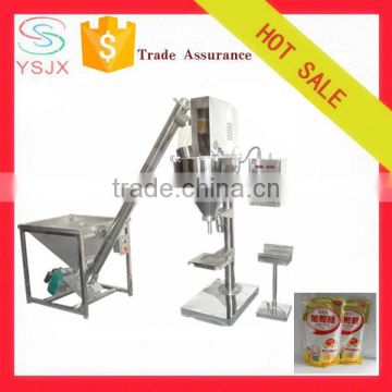 Automatic powder auger hopper filler and Spiral feeding machine / flour weighing packaging machine