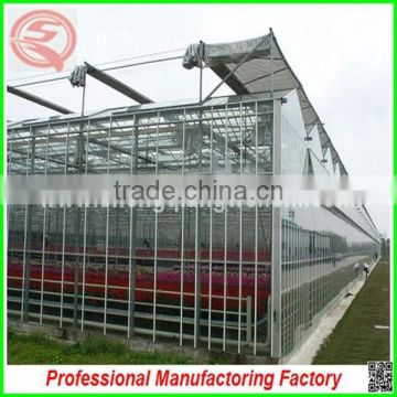 Best selling high quality SQ-9.6 glass greenhouse with beautiful appearance