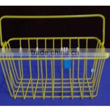 Hand-held Design Convenient Metal Wire Basket Display Rack photo-2