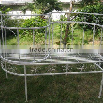 Very Nice Folading Wrought Irons Vintage Classic Unique Retro Patio Metal Half Moon Sofa