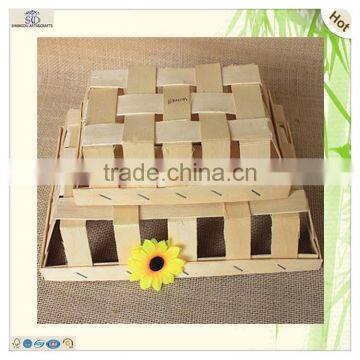 Disposable Fruits Sushi Serving Place Wood Veneer Tray photo-5