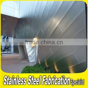 PVD Color Coating Stainless Steel Sheet Exterior Metal Wall Panels