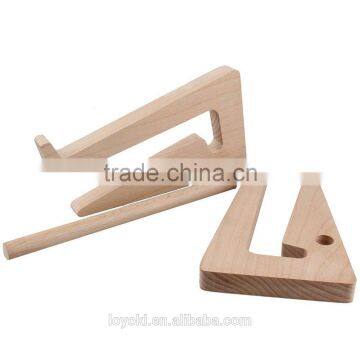 Detachable Mount Holder Cradle Wooden Desktop Stand for Tablets Laptop Beech Wood Laptop Holder photo-5