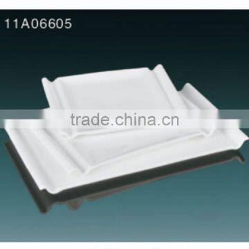 2014 Hot Sale White Ceramic Retangle Plate