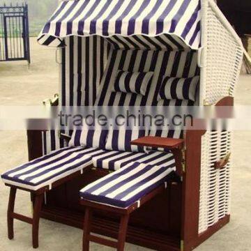 outdoor beach furniture folding wooden beach chair canvas