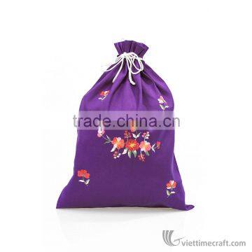 Embroidery Drawstring Bag, Use for Containing Underwear or Stuff, Handmade in Vietnam photo-4