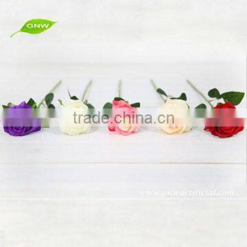 GNW FLS01 Artificial Flower Rose Bundle Real Touch Good Quality Factory Wholesale for Wedding Decoration photo-2
