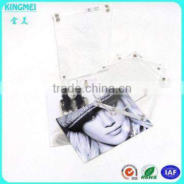 KM-VP34 China Supply Cheap Acrylic Material and Photo Frame Type L Shape Acrylic 2x6 Photo Booth Picture Frame photo-5
