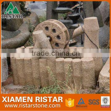 Outdoor Stone Fountain Garden Water Feature in Yellow Granite photo-2