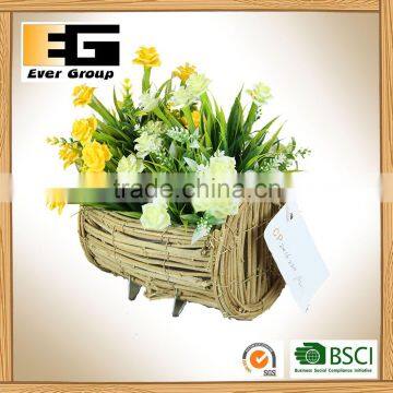 Natural Rattan Flower Pot for Garden Ornaments photo-6