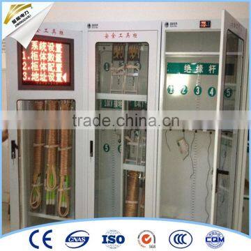 Full-intelligent loss prevention safety tool cabinet with toughened organic glass