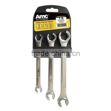 3pcs double open end wrench(17047A wrench, hand tool)