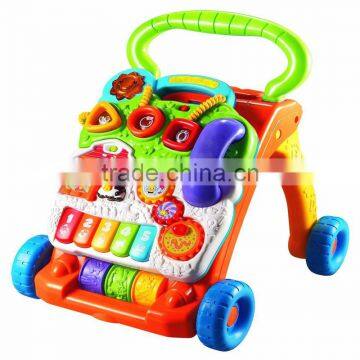 New cheap model baby sit-to-stand plastic muscial removable walker part for sale