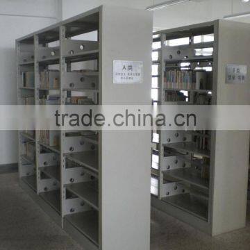 Popular 6 Layers School Library Furniture Steel Book Store Shelves/Double Side Bookshelf photo-5