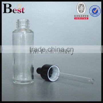 50ml Clear Glass Dropper Bottle With Silver Aluminum Dropper for Cosmetic Lotion Essential Oil Perfume China Suppliers photo-4