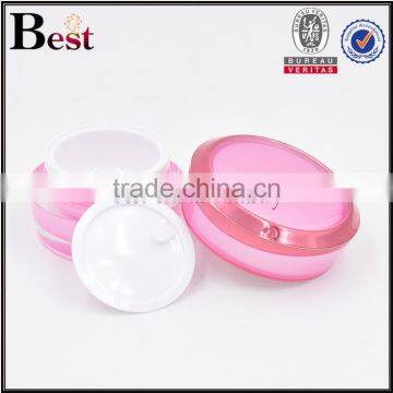 10g Cute Pink Color Mini Jar Round Shape Plastic Acrylic Mini Jar for Skin Care Products photo-2
