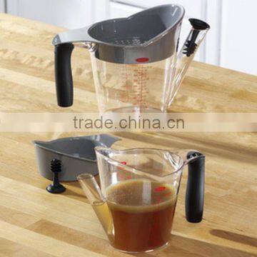 2016 Wholesale Kitchen Tools 2-Cup Fat Separator Measuring Cup With Strainer photo-2