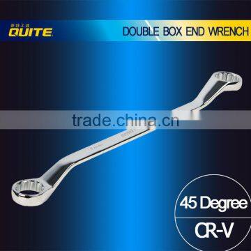 CR-V double ended socket wrench,anti-rusty bent box end wrench,special spanner wrench ring