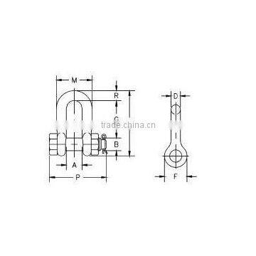ATLI SKC-S6-G2150DX Factory Price Screw Pin Anchor Shackle/D Shackle photo-2