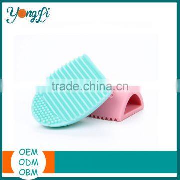 Silicone Surface Make Up Brush Cleaning Silicone Oval Makeup Brush photo-2