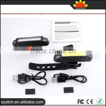 New Arrival 3 Mode RED/White Light LED Bicycle Safety Front/Tail Light Set With USB Charger photo-2
