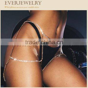 Sexy leg chain with rhinestone harness crystal leg chain