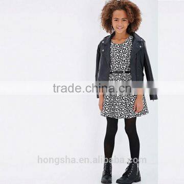 Girls Heart Print A-Line Dress Modren Children Wedding Dress Frocks Designs 2016 HSd7327 photo-4