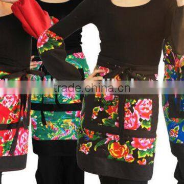 Personality printing bust cotton apron, restaurant milk tea shop half short corset