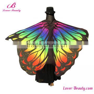 Rainbow Color Butterfly Cloak Swim Women Bikini Beach Cover Up