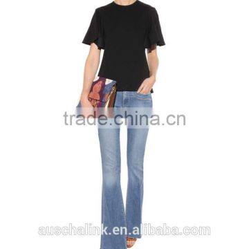 High Quality Ladies 100% Cotton Blouse Low Price China photo-3